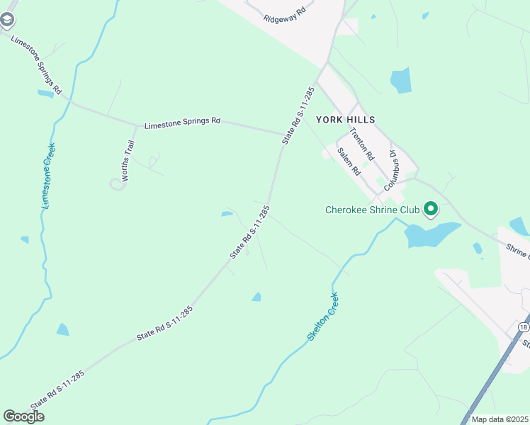 map of restaurants, bars, coffee shops, grocery stores, and more near 986 State Road S-11-285 in Gaffney