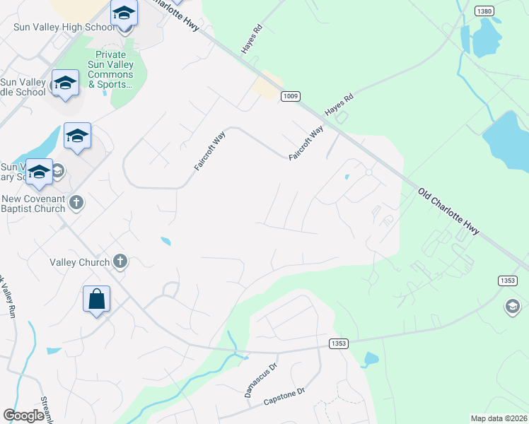 map of restaurants, bars, coffee shops, grocery stores, and more near 1121 Hinson Forest Road in Unincorporated