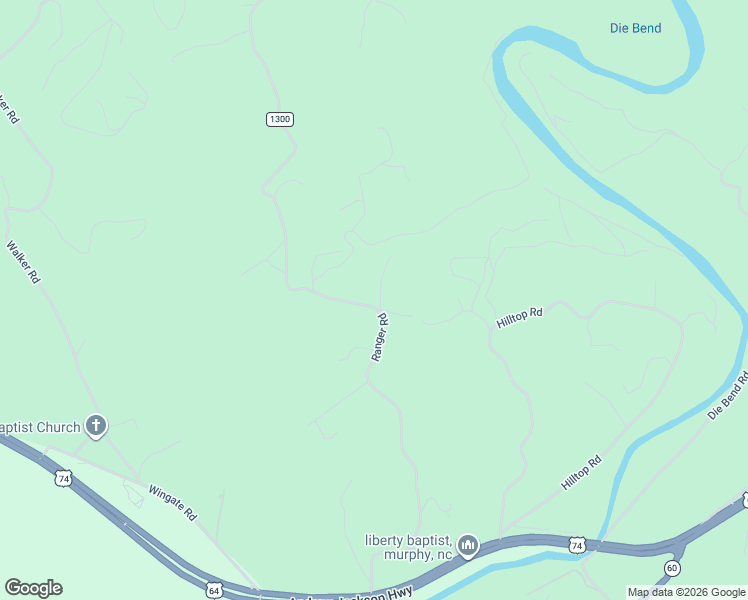 map of restaurants, bars, coffee shops, grocery stores, and more near 775 Ranger Road in Murphy