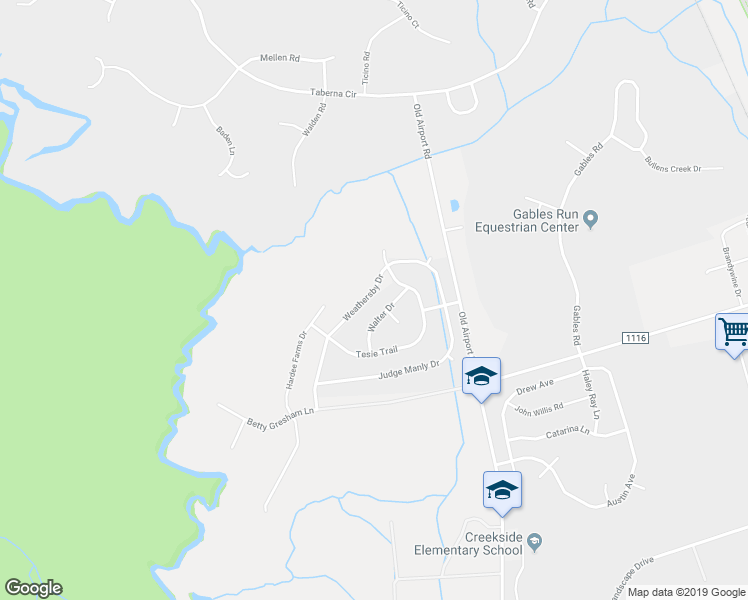 map of restaurants, bars, coffee shops, grocery stores, and more near 2839 Weathersby Drive in New Bern