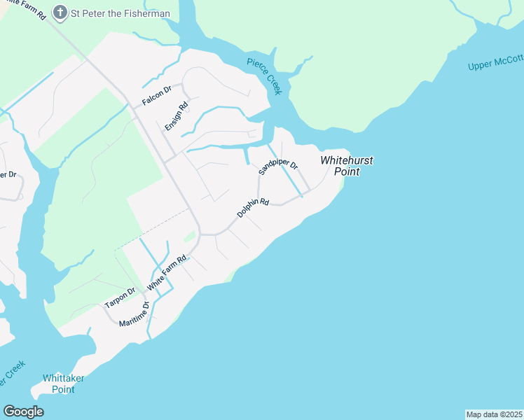 map of restaurants, bars, coffee shops, grocery stores, and more near 6016 Dolphin Road in Oriental
