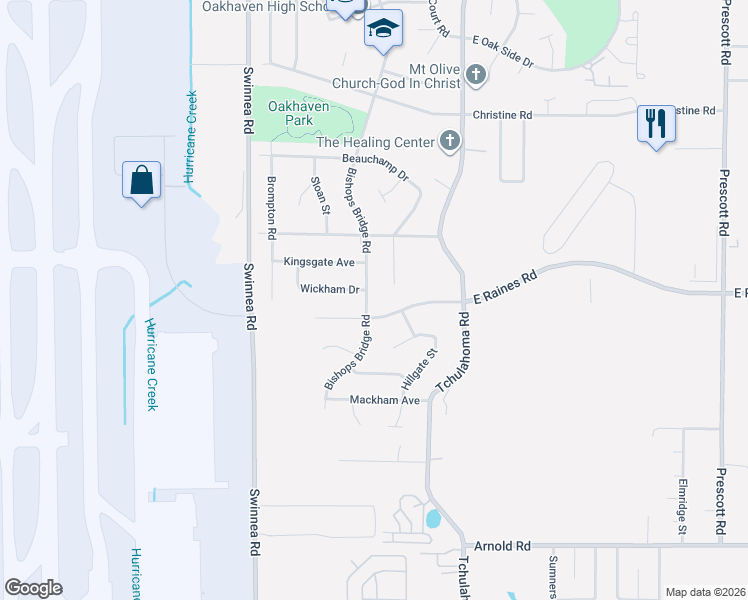 map of restaurants, bars, coffee shops, grocery stores, and more near 4083 Beauchamp Cove in Memphis