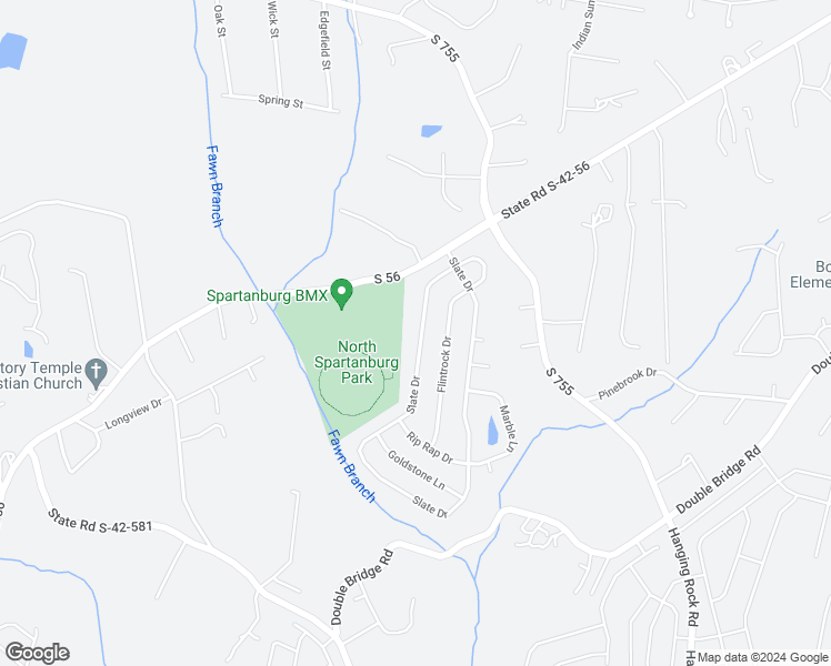map of restaurants, bars, coffee shops, grocery stores, and more near 461 Slate Drive in Boiling Springs