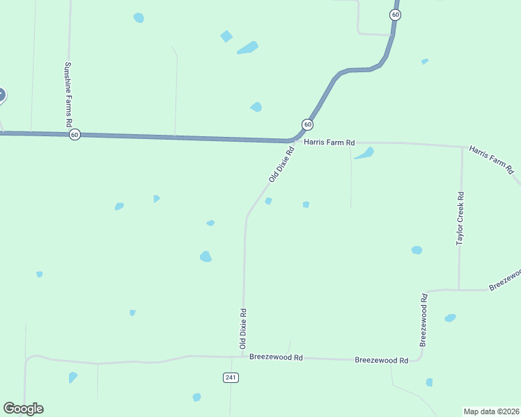 map of restaurants, bars, coffee shops, grocery stores, and more near 1276 Old Dixie Road in Bigelow