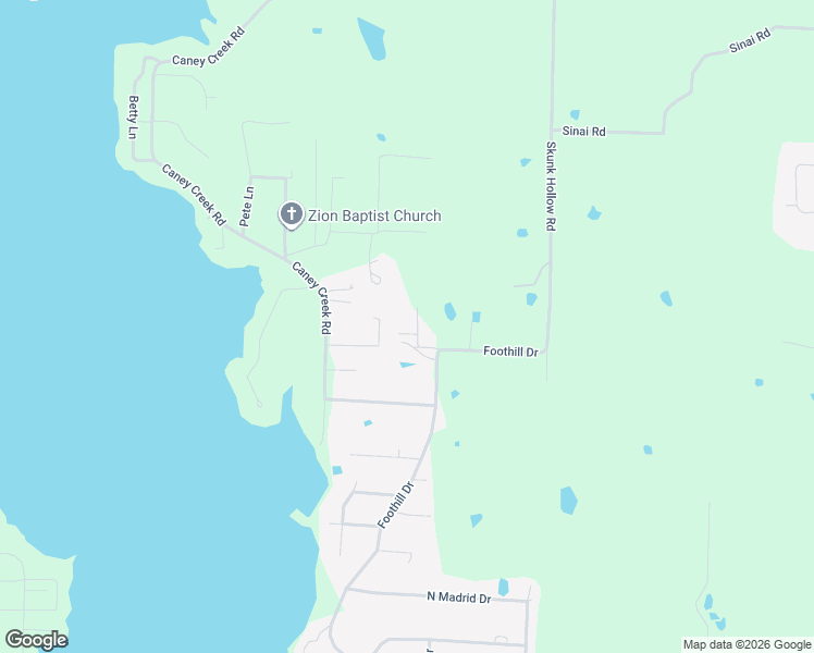 map of restaurants, bars, coffee shops, grocery stores, and more near 67 Bunting Lane in Conway