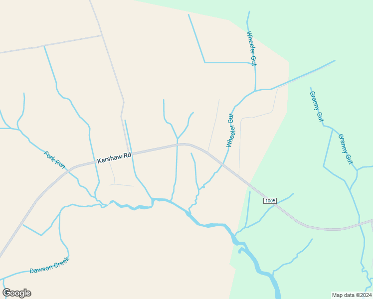 map of restaurants, bars, coffee shops, grocery stores, and more near 5673 Kershaw Road in Oriental