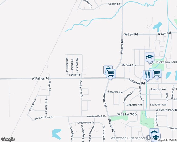 map of restaurants, bars, coffee shops, grocery stores, and more near 1177 Nester Cove in Memphis