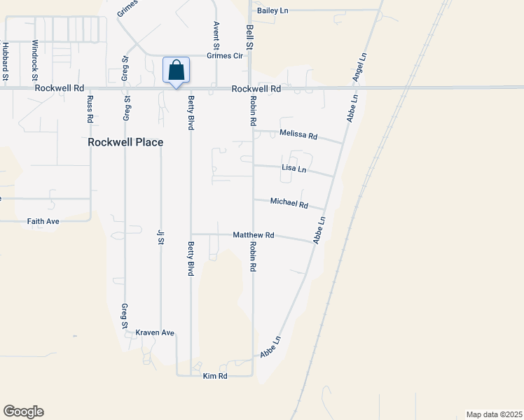 map of restaurants, bars, coffee shops, grocery stores, and more near 16951 Robin Road in Canyon