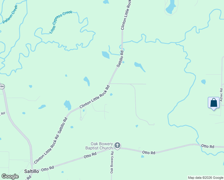 map of restaurants, bars, coffee shops, grocery stores, and more near 393 Saltillo Road in Conway