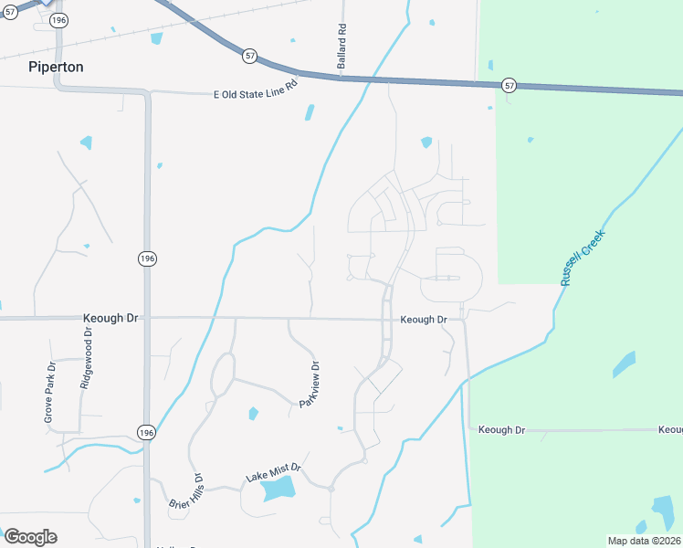 map of restaurants, bars, coffee shops, grocery stores, and more near 125 Hunters Rest Lane in Piperton