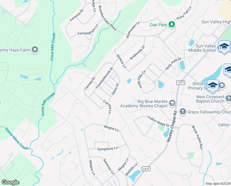 map of restaurants, bars, coffee shops, grocery stores, and more near 4007 Sipes Place in Indian Trail