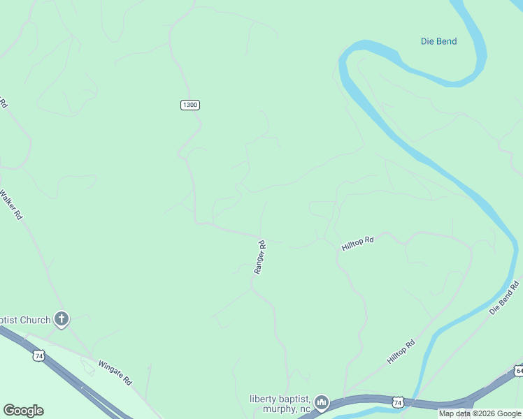 map of restaurants, bars, coffee shops, grocery stores, and more near 834 Ranger Road in Murphy