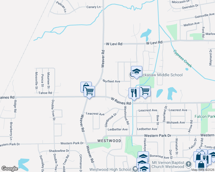 map of restaurants, bars, coffee shops, grocery stores, and more near 4088 Archer Drive in Memphis