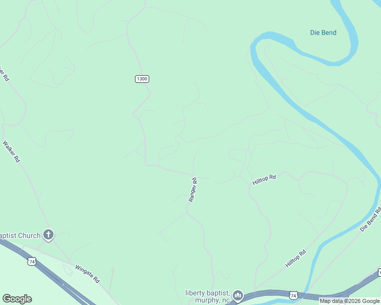 map of restaurants, bars, coffee shops, grocery stores, and more near 834 Ranger Road in Murphy