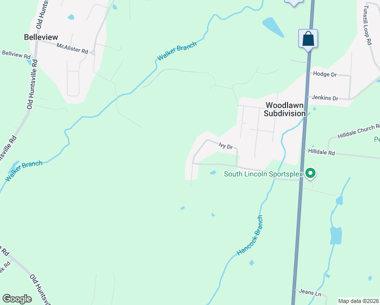 map of restaurants, bars, coffee shops, grocery stores, and more near 37 Ivy Drive in Fayetteville