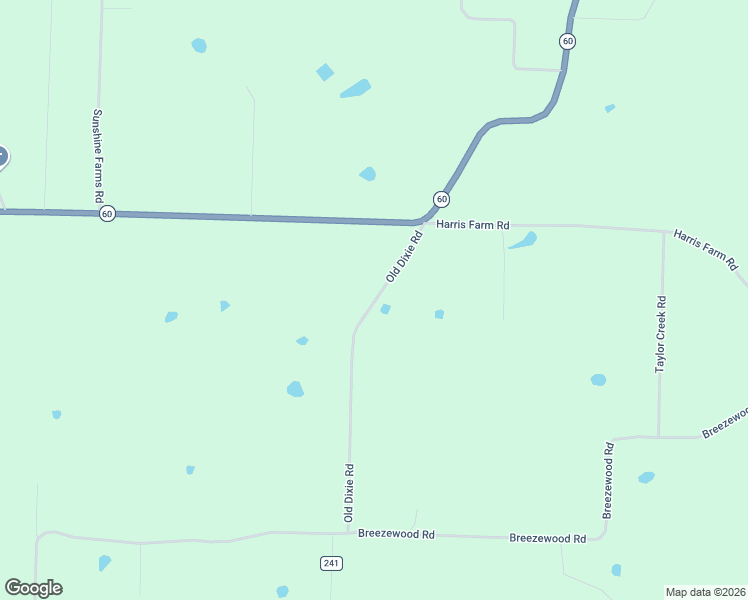 map of restaurants, bars, coffee shops, grocery stores, and more near 1276 Old Dixie Road in Bigelow