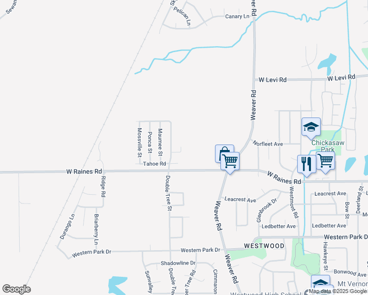 map of restaurants, bars, coffee shops, grocery stores, and more near 1177 Nester Cove in Memphis