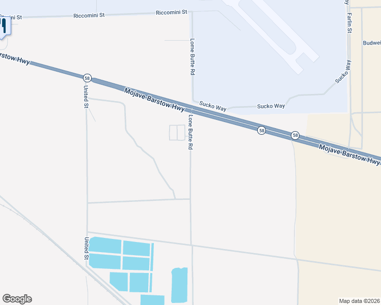 map of restaurants, bars, coffee shops, grocery stores, and more near Lone Butte Road in Mojave