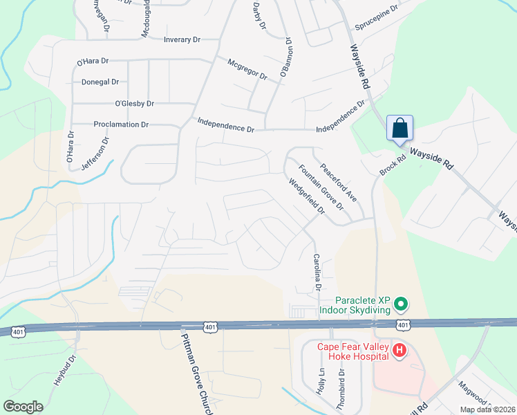 map of restaurants, bars, coffee shops, grocery stores, and more near 107 Cardinal Avenue in Raeford