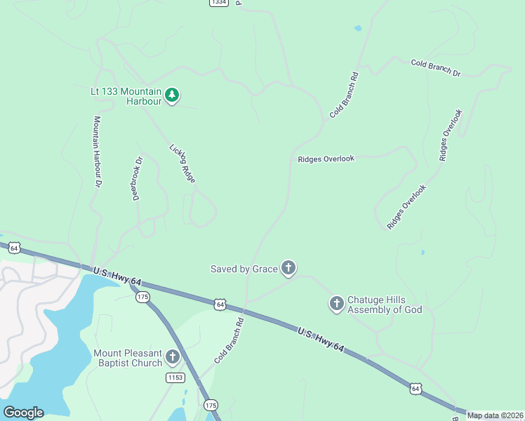 map of restaurants, bars, coffee shops, grocery stores, and more near 659 Cold Branch Road in Hayesville