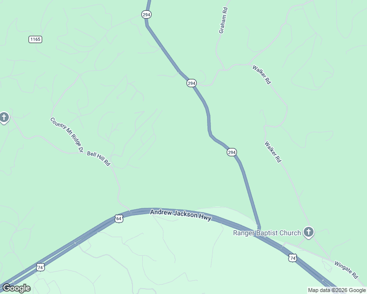 map of restaurants, bars, coffee shops, grocery stores, and more near 555 North Carolina 294 in Murphy