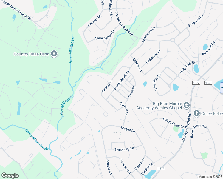 map of restaurants, bars, coffee shops, grocery stores, and more near 7004 Fountainbrook Drive in Indian Trail