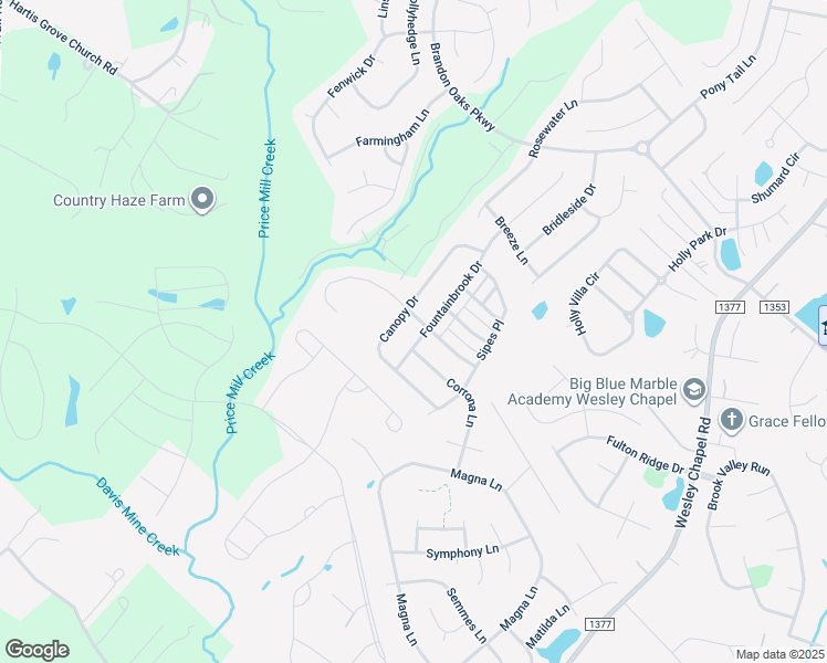 map of restaurants, bars, coffee shops, grocery stores, and more near 7004 Fountainbrook Drive in Indian Trail