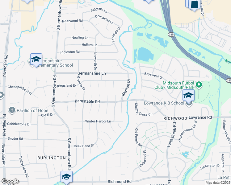 map of restaurants, bars, coffee shops, grocery stores, and more near 4046 Delgate Cove in Memphis