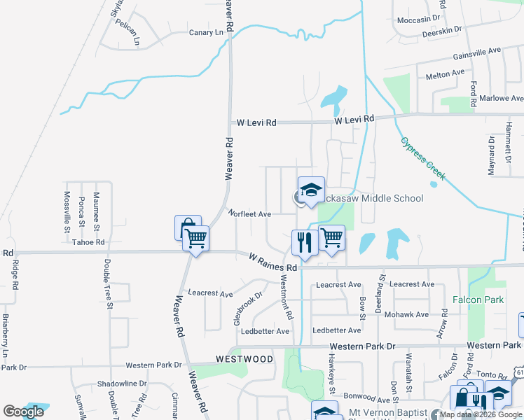 map of restaurants, bars, coffee shops, grocery stores, and more near 4029 Glenbrook Street in Memphis