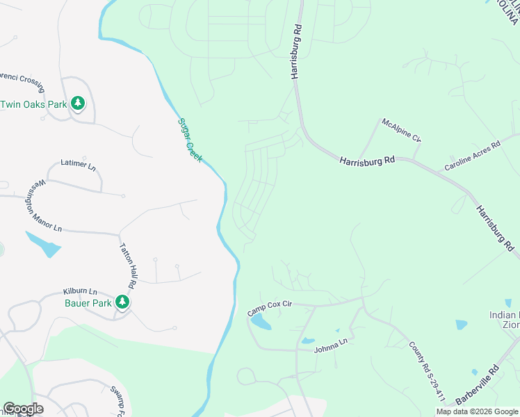 map of restaurants, bars, coffee shops, grocery stores, and more near 10822 Pettus Farm Road in Fort Mill