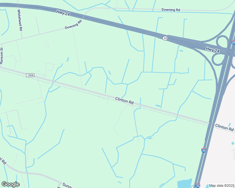 map of restaurants, bars, coffee shops, grocery stores, and more near 2725 Clinton Road in Fayetteville