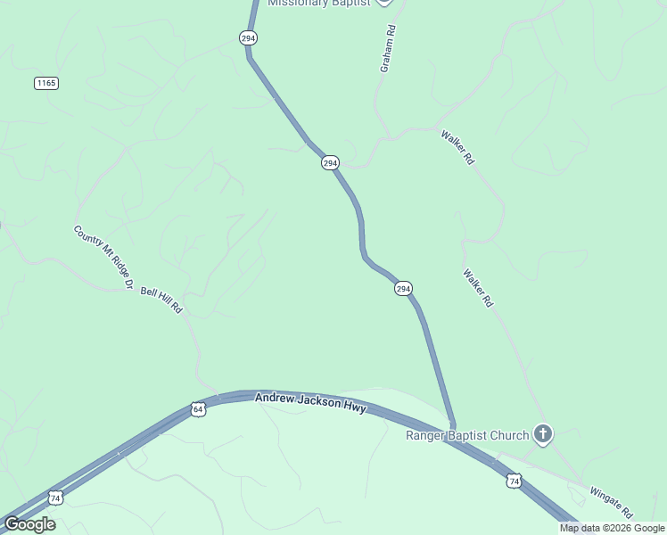 map of restaurants, bars, coffee shops, grocery stores, and more near 555 North Carolina 294 in Murphy