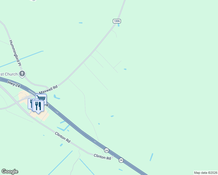 map of restaurants, bars, coffee shops, grocery stores, and more near 5033 Sand Mine Dr in Stedman