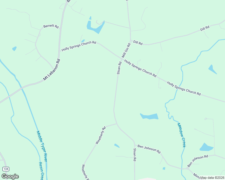 map of restaurants, bars, coffee shops, grocery stores, and more near 1381 Sloan Road in Inman