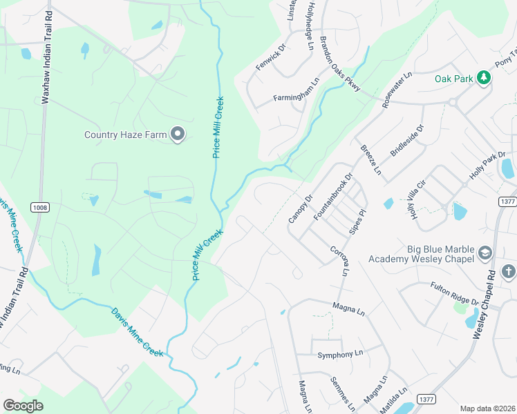 map of restaurants, bars, coffee shops, grocery stores, and more near 4032 Garden Oak Drive in Indian Trail