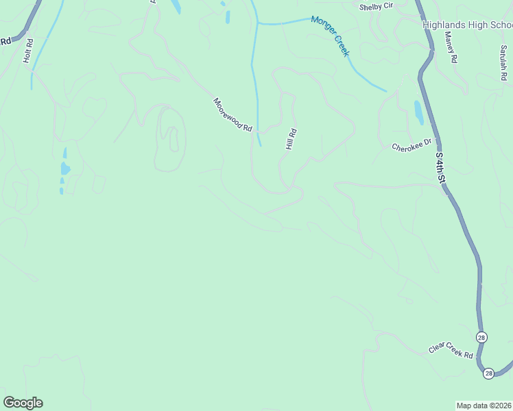 map of restaurants, bars, coffee shops, grocery stores, and more near 251 Lower Brushy Face Road in Highlands