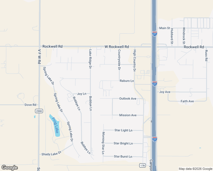 map of restaurants, bars, coffee shops, grocery stores, and more near 8001 Raburn Ln in Canyon