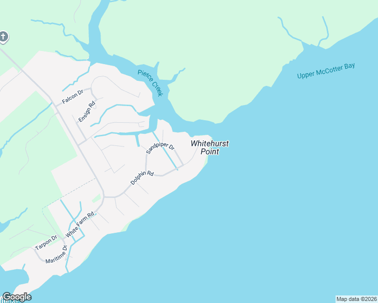 map of restaurants, bars, coffee shops, grocery stores, and more near 6041 Dolphin Road in Oriental