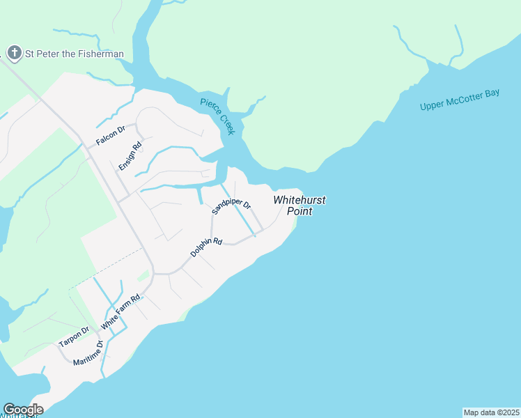 map of restaurants, bars, coffee shops, grocery stores, and more near 5529 Sandpiper Drive in Oriental