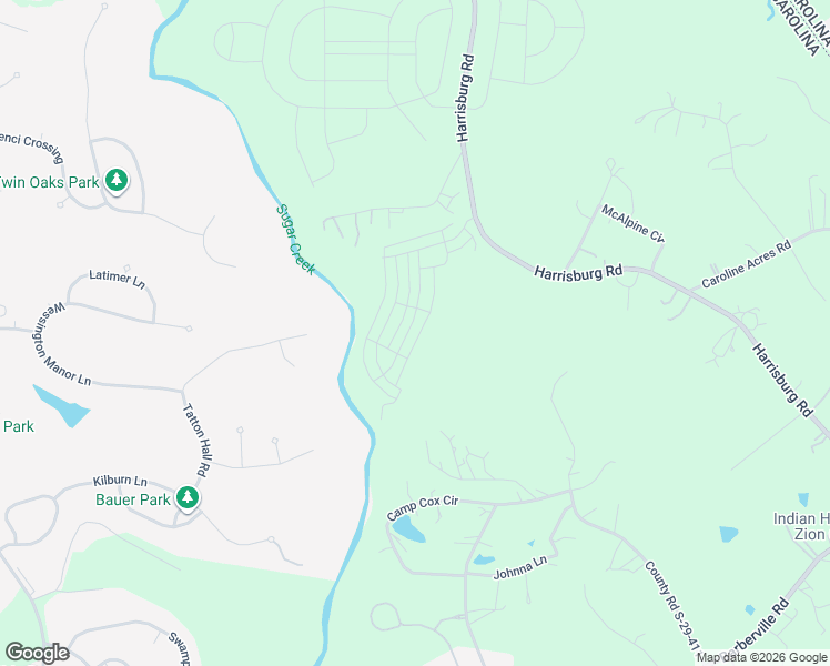 map of restaurants, bars, coffee shops, grocery stores, and more near 10822 Pettus Farm Road in Fort Mill