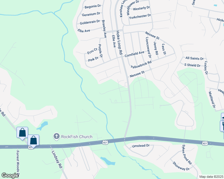 map of restaurants, bars, coffee shops, grocery stores, and more near 2016 Hoke Loop Road in Fayetteville