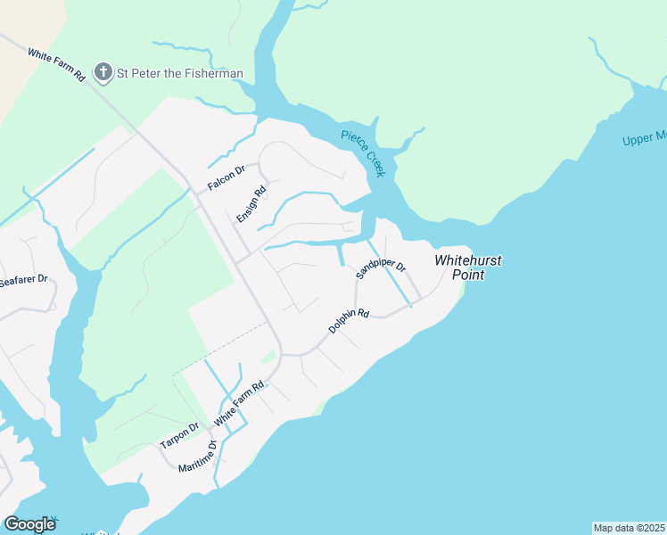 map of restaurants, bars, coffee shops, grocery stores, and more near 5906 Oak Lane in Oriental