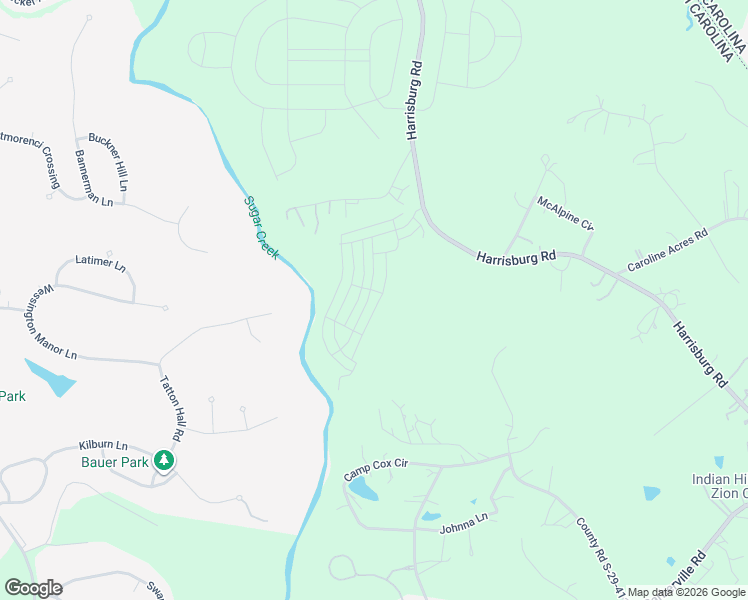 map of restaurants, bars, coffee shops, grocery stores, and more near 10822 Pettus Farm Road in Fort Mill