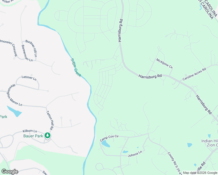 map of restaurants, bars, coffee shops, grocery stores, and more near 10822 Pettus Farm Road in Fort Mill