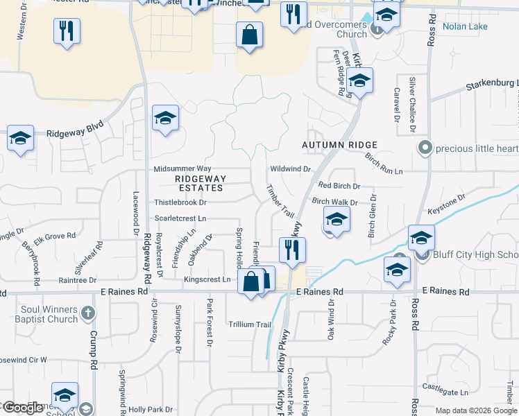 map of restaurants, bars, coffee shops, grocery stores, and more near in 