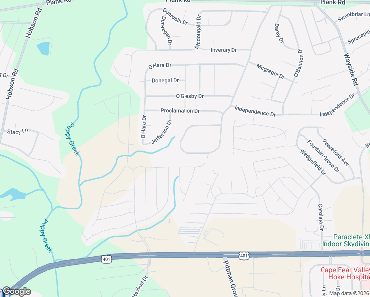 map of restaurants, bars, coffee shops, grocery stores, and more near 1556 Clan Campbell Drive in Raeford