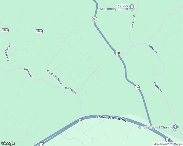 map of restaurants, bars, coffee shops, grocery stores, and more near 335 Fern Forest Trail in Murphy