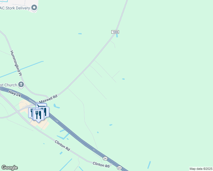 map of restaurants, bars, coffee shops, grocery stores, and more near 4934 Buckridge Road in Stedman