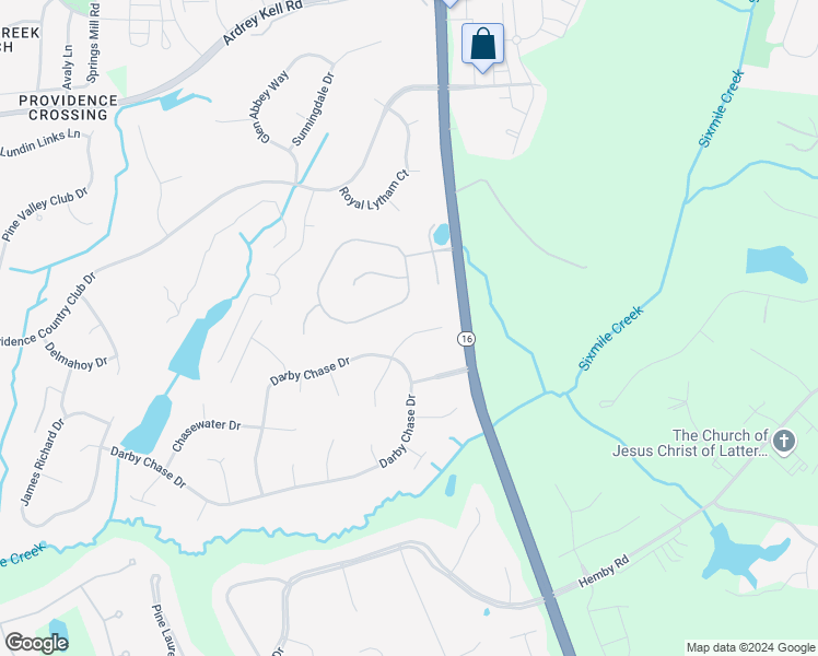 map of restaurants, bars, coffee shops, grocery stores, and more near 5136 Boulware Court in Charlotte