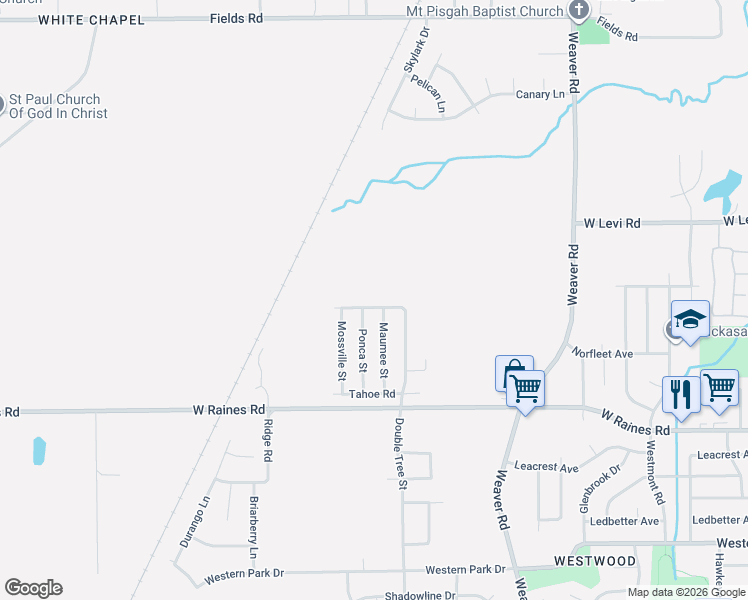 map of restaurants, bars, coffee shops, grocery stores, and more near 1236 Chickamauga Avenue in Memphis